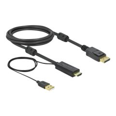 Delock - Video / audio cable - HDMI, USB (power only) mal | 85964