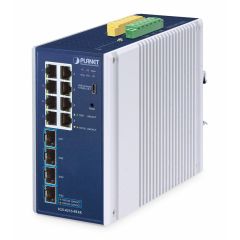PLANET IP30 Industrial L2/L4 8-Port, Managed, L2/ | IGS-4215-8T4X