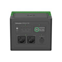 LCD, lithium-ion, 2 CEE 7/3 schuko outlets,sinewave,  | PPS730-GR