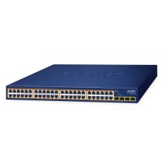 PLANET 48-Port 10/100/1000T 802.3at GSW-5240HP, Unmanaged, Gigabi