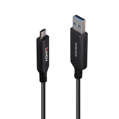 Lindy 10m USB 3.2 Gen 1 Typ A an C Hybridkabel - 10 m | 43395