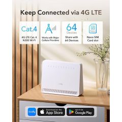 CUDY N300 WiFi 4G LTECat4 Router LT400E Router 0.3 LT400E