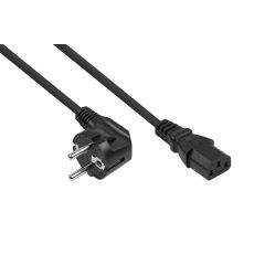 Cabelmeister protective contact plug 90 weighted to C13 black 1.8m SK0130S018