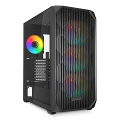 Sharkoon AK3 RGB, Midi Tower, PC, Black 4044951041640