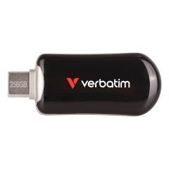 Verbatim PLECTRA USBC FLASH DRIVE BLACK 256GB 30226