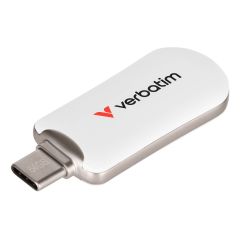Verbatim PLECTRA USBC FLASH DRIVE WHITE 64GB 64 30228