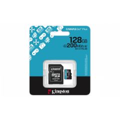 Kingston 128GB microSDXC Canvas Go Plus Gen4 200MBs SDCG4128GB