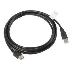 Lanberg CA-USBE-10CC-0030-BK / 3 m / USB A / USB A / USB 2.0 / 0.