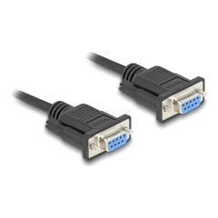 Delock / Serial RS-232 cable / DB-9 (F) screwable to DB-9 | 86825