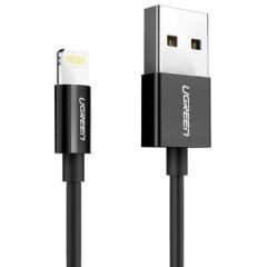 Ugreen 80822 US155 / Black / USB A / Lightning / 200 mm / 100 mm
