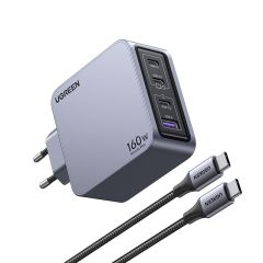 Ugreen Nexode Pro 160W GaN Charger with USB-C Cable / Ind | 25877