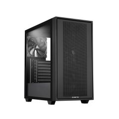 Chieftec Midi Tower GS-03B-BLK-OP, Schwarz, Midi Tower, PC, Black