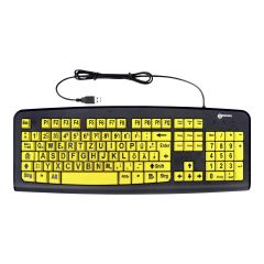 Geemarc KBSV3_YEL_GE / Keyboard / USB / QWERTZ /  | 3521350020762