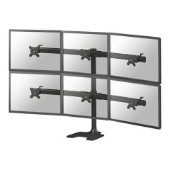 Neomounts FPMA-D700DD6 / Stand / for 6 LCD displays / black / scr