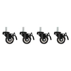 Lanberg AK-1601-B / Castor wheels / Black / 4 pc(s)