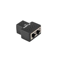 Lanberg ADS-RJ45-2RJ45-OS / Cable splitter / Black / Female / 1 x
