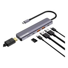 Canyon USB6in1 HUB USBC  HDMI2xUSBASD1xUSBC 100W CNSTDS17