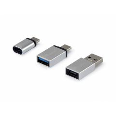 Equip USBC OTG adapter 3Pack USB C USB C USB A USB A 133475