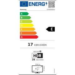Samsung ViewFinity S6 S24D600EAU - S60UD Series - LED monitor - 24" - 2560 x 1440 QHD @ 100 Hz - IPS - 350 cd/m² - 1000:1 - HDR10 - 5 ms - HDMI, DisplayPort - black | LS24D600EAUXEN, image 