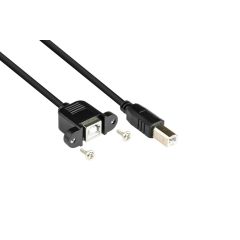 Alcasa USB 2.0 B/USB 2.0 B, 0.5m / 0.5 m / USB B / US | 2511-05EB