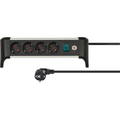 Brennenstuhl Alu-Office-Line Power Strip 4-fold
