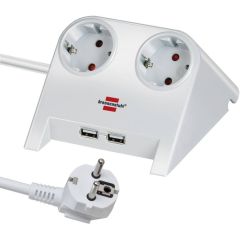 Brennenstuhl Desktop-Power 2-fold Power Strip for the table
