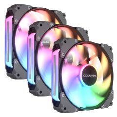 Cougar APOLAR 120mm Elite Universal Modular ARGB Fans - 3-Pack - Black