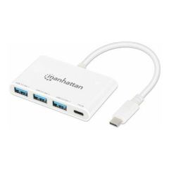 Manhattan Hub 3 USBA and 1 USBC ports, power delivery 168434