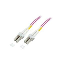 M-CAB Patch cable LC multi-mode (M) LC multi-mode (M) 3m / fibre optic 50 / 125 micron OM4 halogen-free violet, image 