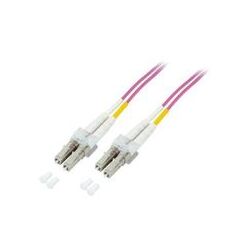 M-CAB Patch cable LC multi-mode (M) LC multi-mode (M) / 2m fibre optic 50 / 125 micron OM4 halogen-free violet, image 