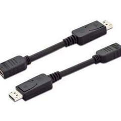 ASSMANN DisplayPort Adapter,  DisplayPort (M)  19 pin HDMI (F) 15cm  double shielded ( DisplayPort 1.2 )  black, image 