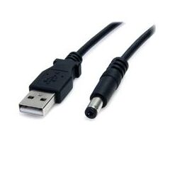 StarTech.com 2m USB to Type M Barrel Cable - USB to 5.5mm 5V DC Cable (USB2TYPEM2M), image 