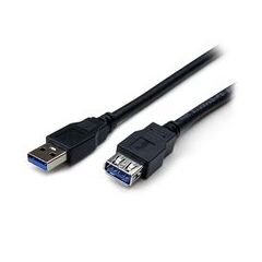 StarTech.com 1m Black SuperSpeed USB 3.0 Extension Cable A to A - M/F (USB3SEXT1MBK), image 