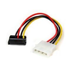 StarTech.com 6in 4 Pin Molex to Left Angle SATA Power Cable Adapter  (SATAPOWADPL), image 