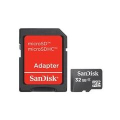 SanDisk Flash memory card ( microSDHC to SD adapter included )  32GB  Class4  microSDHC , image 