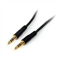 StarTech.com Slim 3.5mm Stereo Audio Cable 28AWG mini-phone stereo 3.5mm  (M)  0.90 cm  black, image 