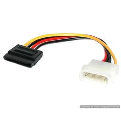6in 4 Pin Molex to SATA Power Cable Adapter, image 