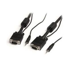 StarTech.com Coax High Resolution Monitor VGA Cable with Audio HD15  2m  moulded, thumbscrews  black (MXTHQMM2MA), image 