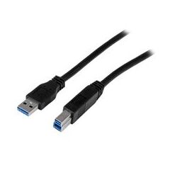 StarTech.com 2m (6 ft) Certified SuperSpeed USB 3.0 A to B Cable - M/M (USB3CAB2M), image 