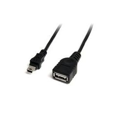 StarTech.com 30CM Mini USB 2.0 Cable - USB A to Mini B F/M, image 