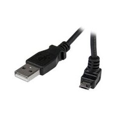 StarTech.com 2m Micro USB Cable - A to Up Angle Micro B (USBAUB2MU), image 