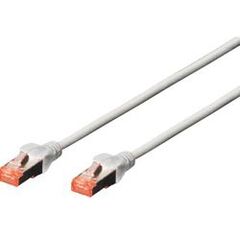 DIGITUS Professional Patch cable RJ-45 (M)  20m SFTP CAT 6 snagless, halogen-free, booted  grey DK-1644-200), image 