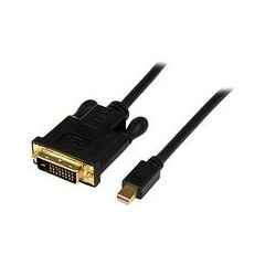 StarTech.com 3M Mini DisplayPort to DVI Adapter Converter Cable – Mini DP to DVI 1920x1200 - Black, image 
