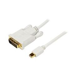 StarTech.com 1,8M Mini DisplayPort to DVI Adapter Converter Cable – Mini DP to DVI 1920x1200 - White, image 