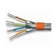 M-CAB Patch cable RJ-45 (M) RJ-45 (M) 25 cm SFTP, PiMF CAT 7 moulded, stranded, snagless, halogen-free orange, image 