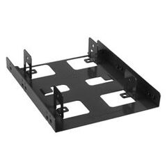 Sharkoon 3.5" BayExtension storage bay adapter  3.5" to 2 x 2.5"  black (4044951013586), image 