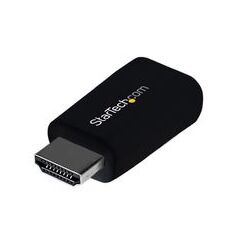 StarTech.com Compact HDMI to VGA Adapter Converter, 1920x1200/1080p,  mini-phone stereo 3.5 mm  (F), image 