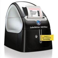 DYMO LabelWriter 450 Duo Label printer monochrome direct thermal 600 x 300 dpi up to 71 labels / min USB, image 