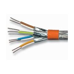 M-CAB Patch cable RJ-45 (M) RJ-45 (M) 1m SFTP, PiMF CAT 7 moulded, stranded, snagless, halogen-free orange, image 