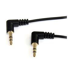 StarTech.com 30CM Slim 3.5mm Right Angle Stereo Audio Cable  M/M, image 